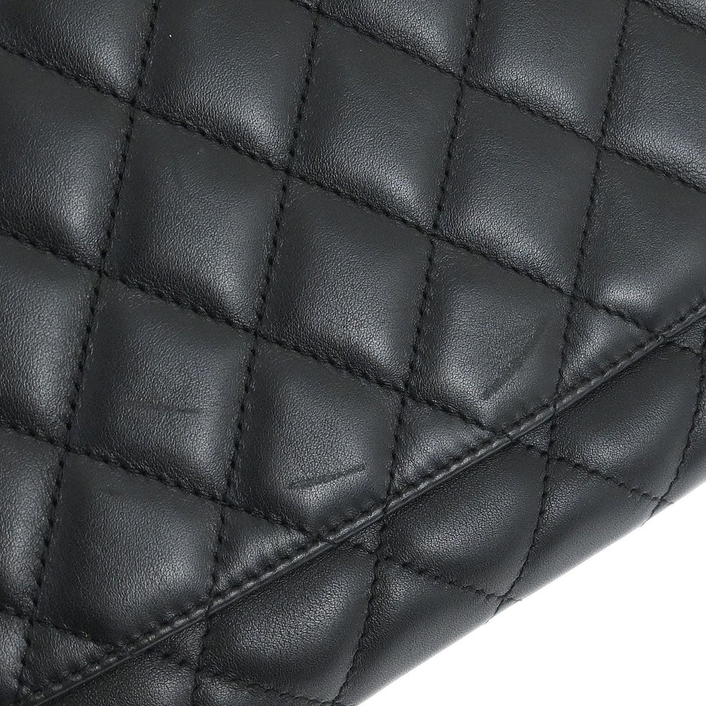 Chanel 2005-2006 Black Calfskin Cambon Ligne Tote Handbag