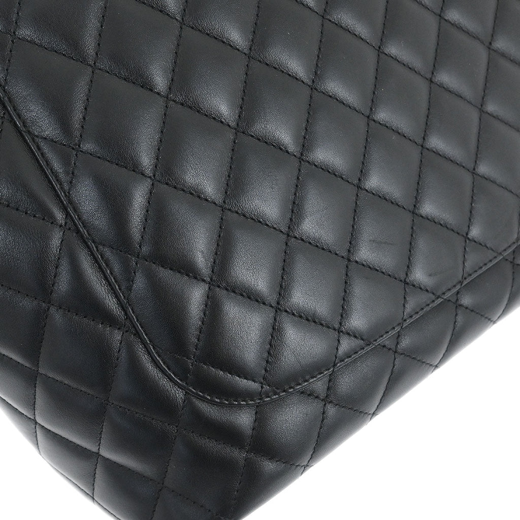 Chanel 2005-2006 Black Calfskin Cambon Ligne Tote Handbag