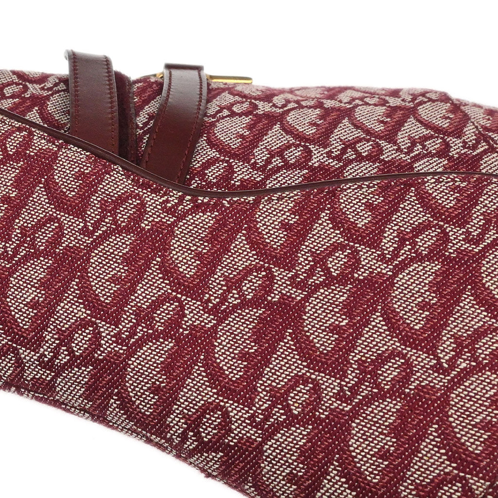 Christian Dior Bordeaux Trotter Saddle Handbag