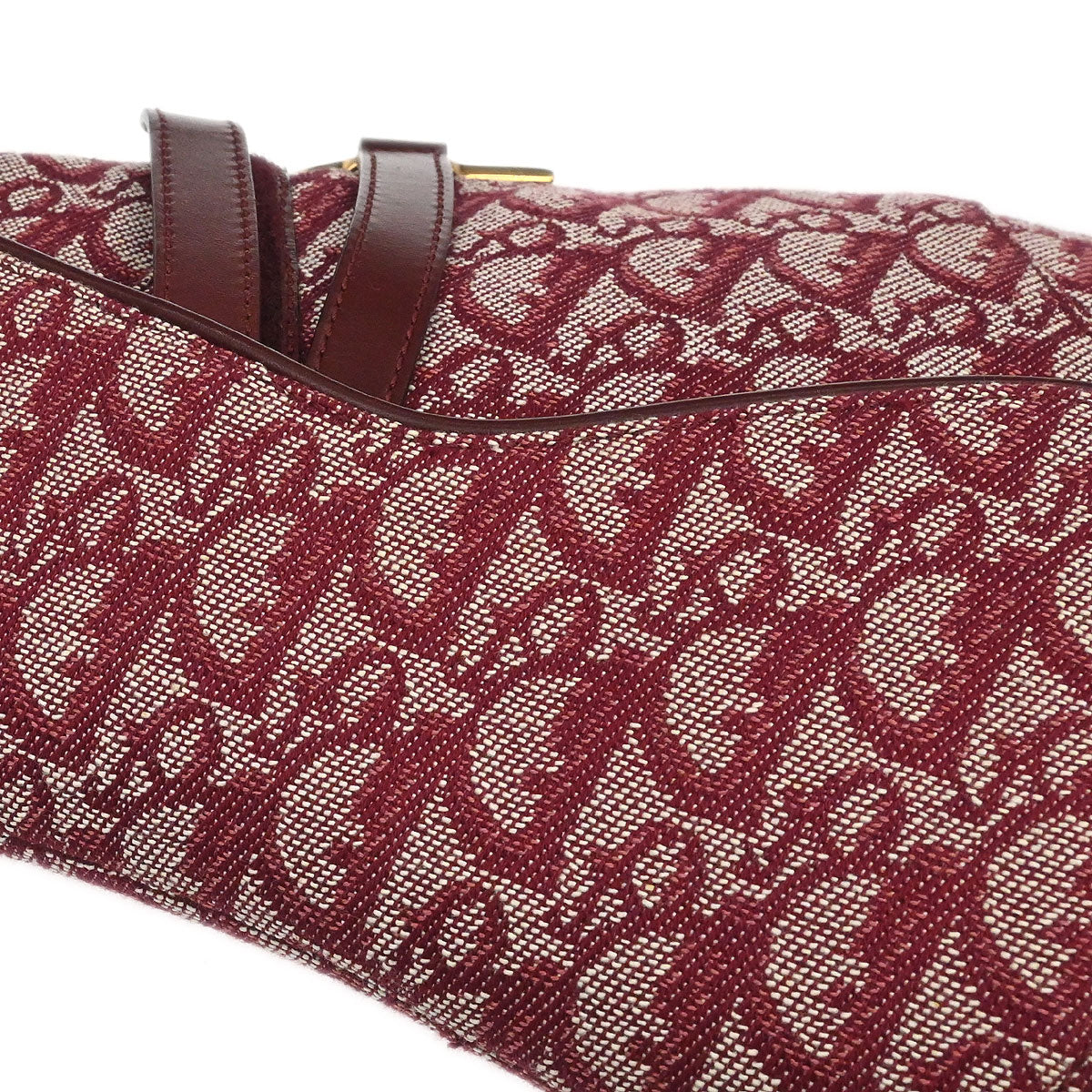 Christian Dior Bordeaux Trotter Saddle Handbag