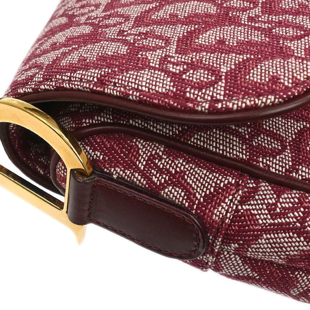 Christian Dior Bordeaux Trotter Saddle Handbag