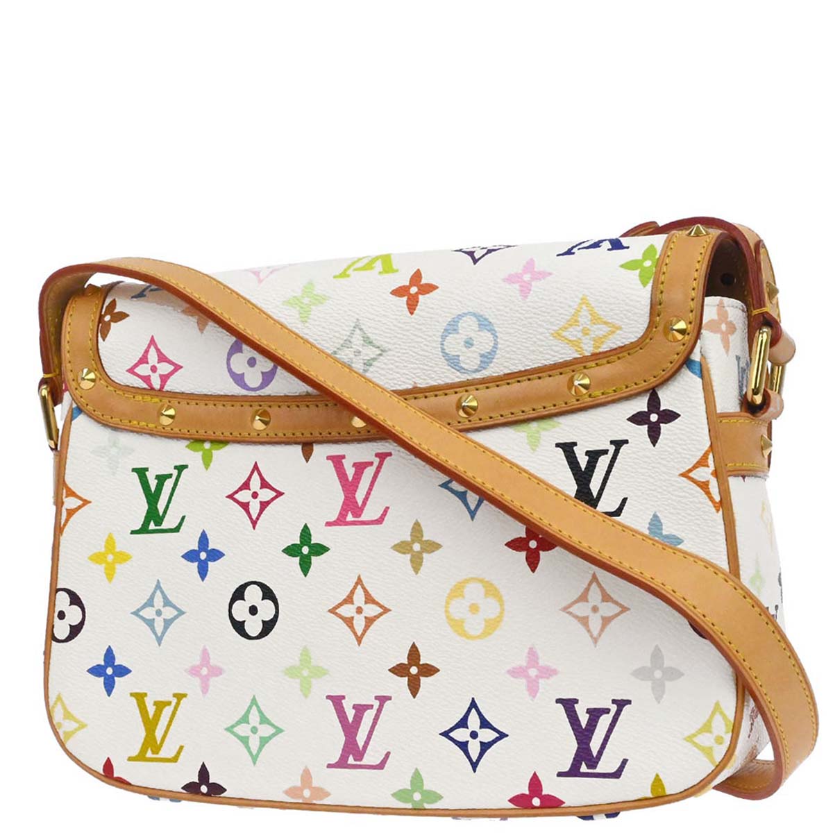 Louis Vuitton White Monogram Multicolor Sologne Shoulder M92661