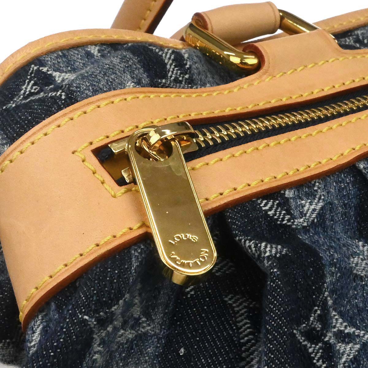 Louis Vuitton Blue Monogram Denim Cabas Raye GM 2way Shoulder Tote M95336