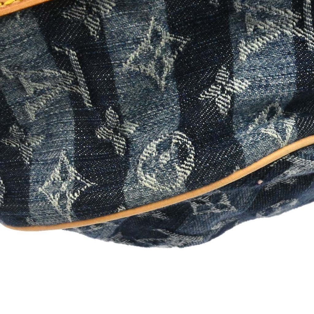 Louis Vuitton Blue Monogram Denim Cabas Raye GM 2way Shoulder Tote M95336