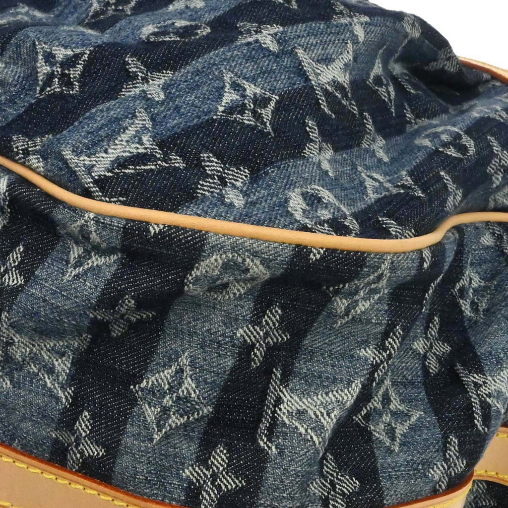 Louis Vuitton Blue Monogram Denim Cabas Raye GM 2way Shoulder Tote M95336