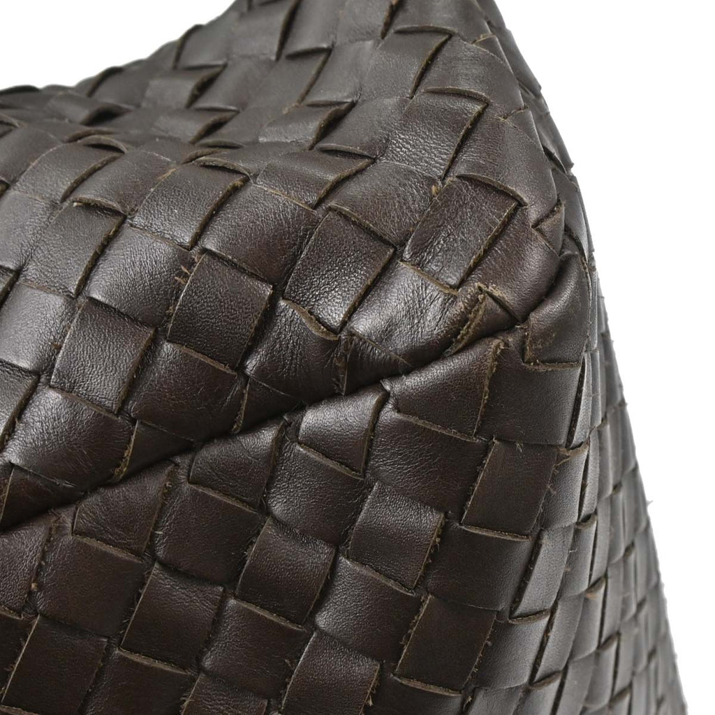 Bottega Veneta Brown Calfskin Intrecciato Briefcase Handbag