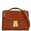 Louis Vuitton Brown Epi Monceau 28 2way Shoulder Handbag M52123
