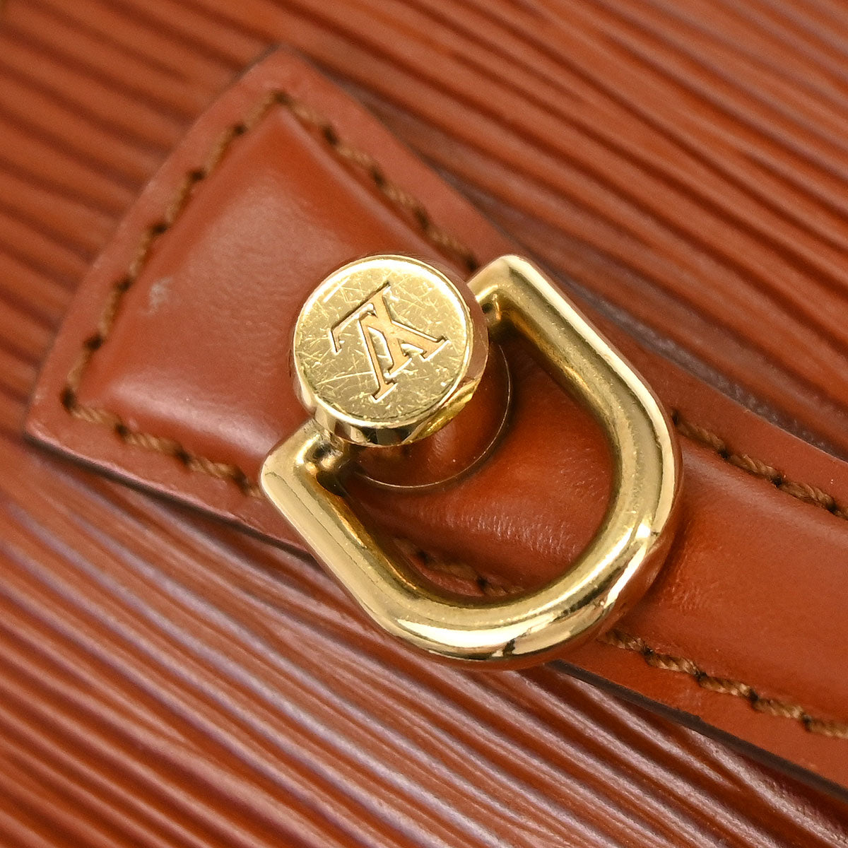 Louis Vuitton Brown Epi Monceau 28 2way Shoulder Handbag M52123