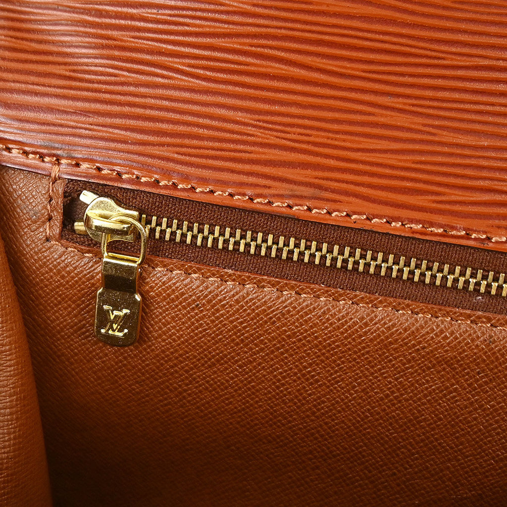 Louis Vuitton Brown Epi Monceau 28 2way Shoulder Handbag M52123
