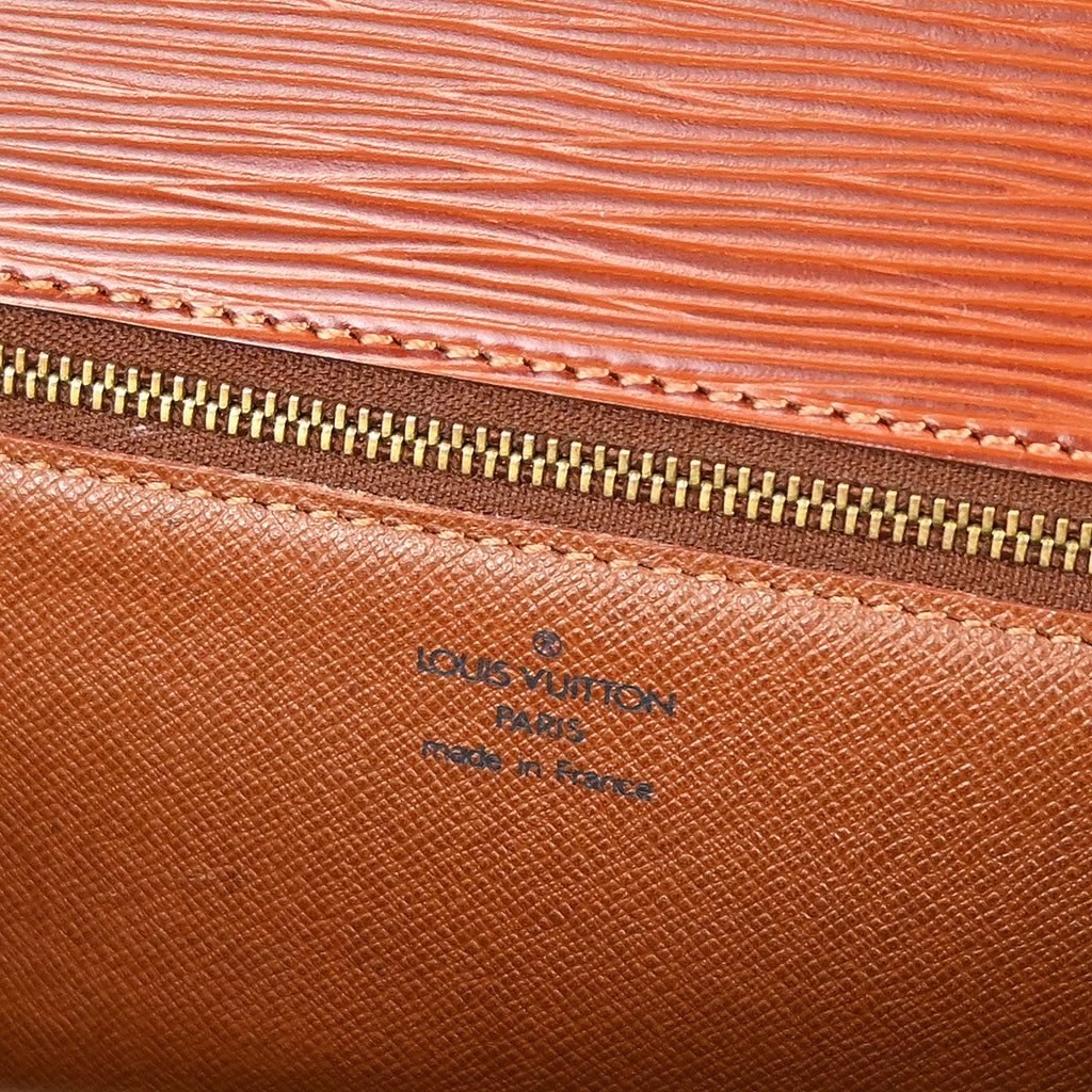 Louis Vuitton Brown Epi Monceau 28 2way Shoulder Handbag M52123