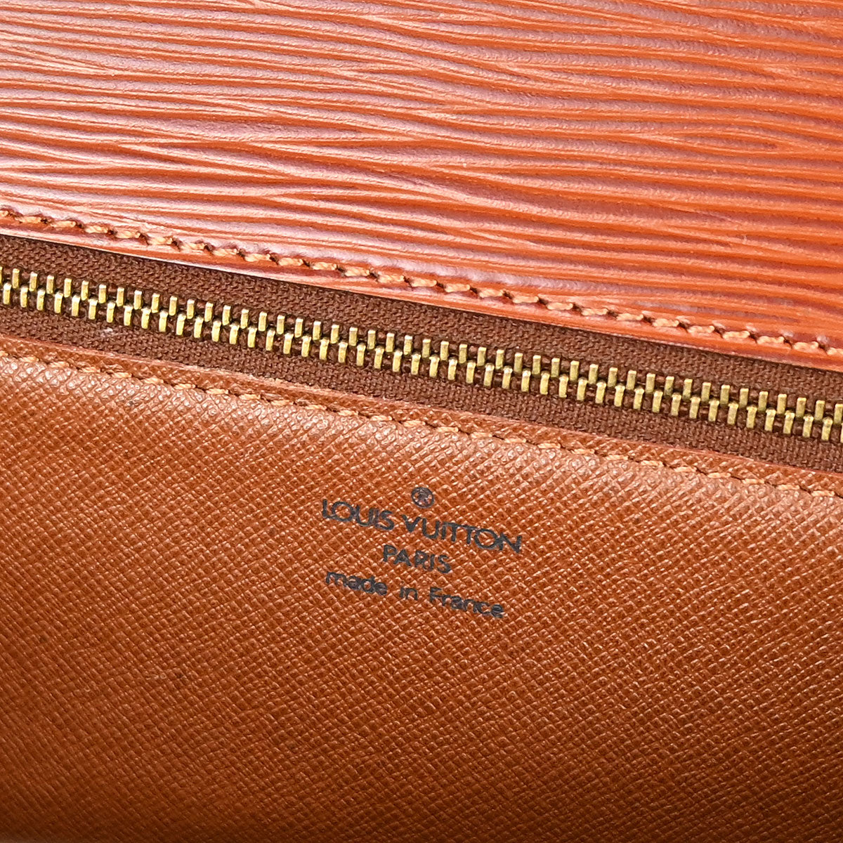 Louis Vuitton Brown Epi Monceau 28 2way Shoulder Handbag M52123