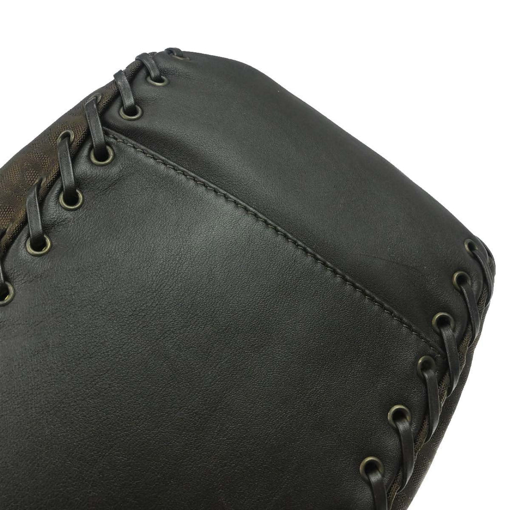 Christian Dior Brown Nylon Trotter Ethnic Tote Handbag