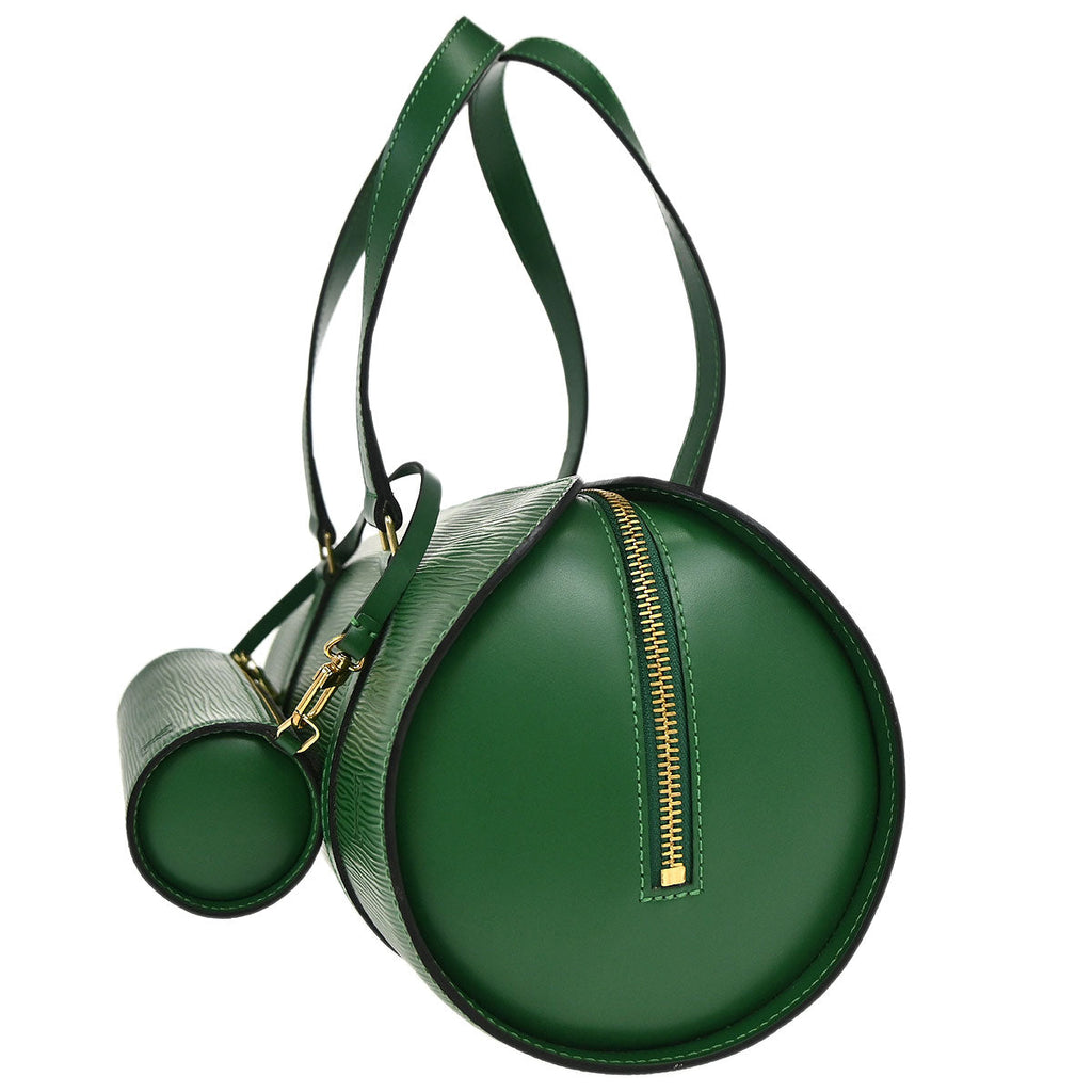 Louis Vuitton Green Epi Soufflot Handbag M52224