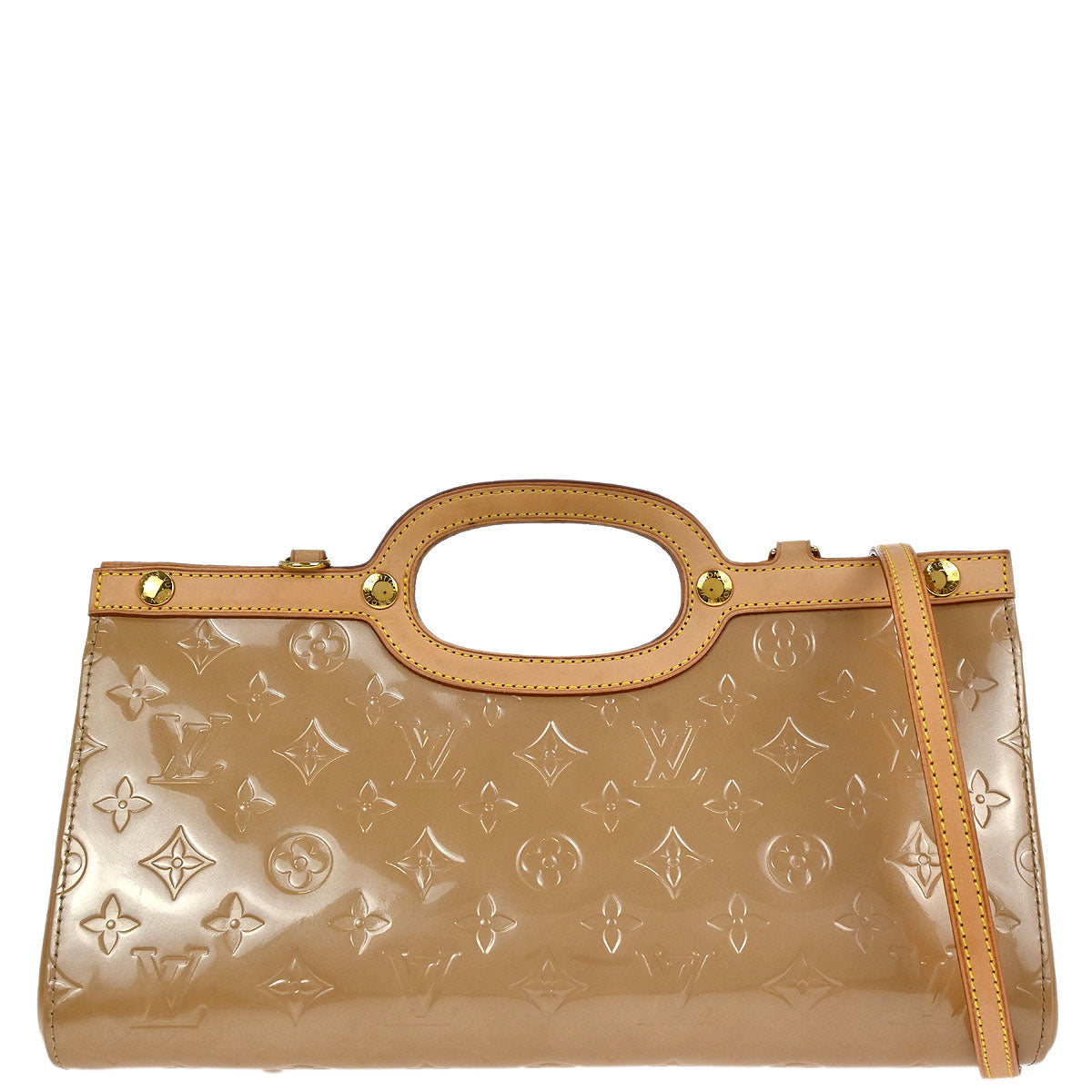 Louis Vuitton Beige Vernis Roxbury Drive 2way Shoulder Tote Handbag M91372