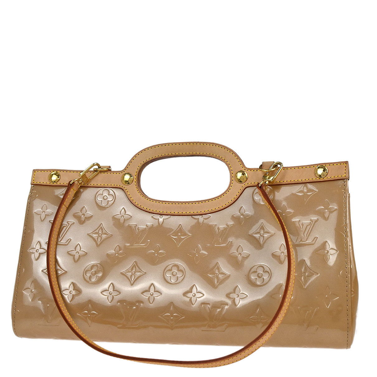 Louis Vuitton Beige Vernis Roxbury Drive 2way Shoulder Tote Handbag M91372