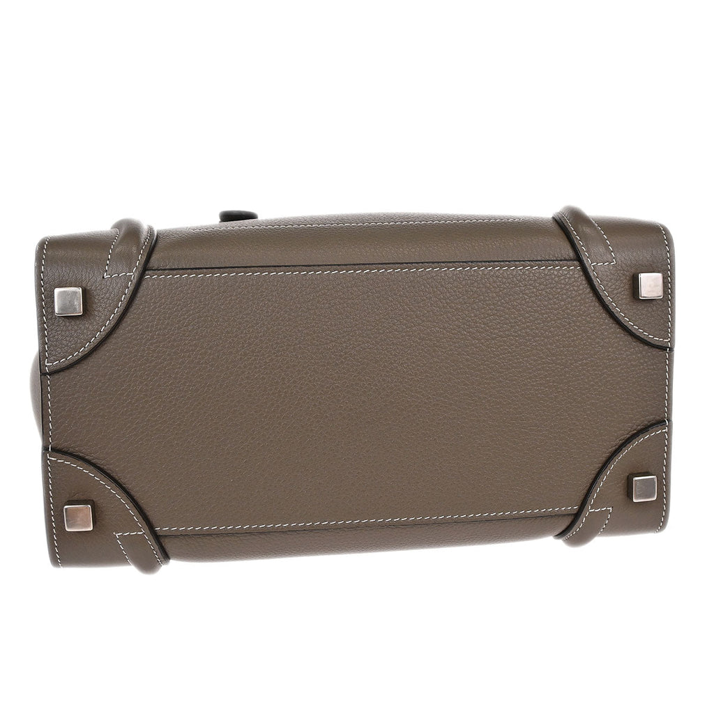 Celine Brown Luggage Micro Tote Handbag