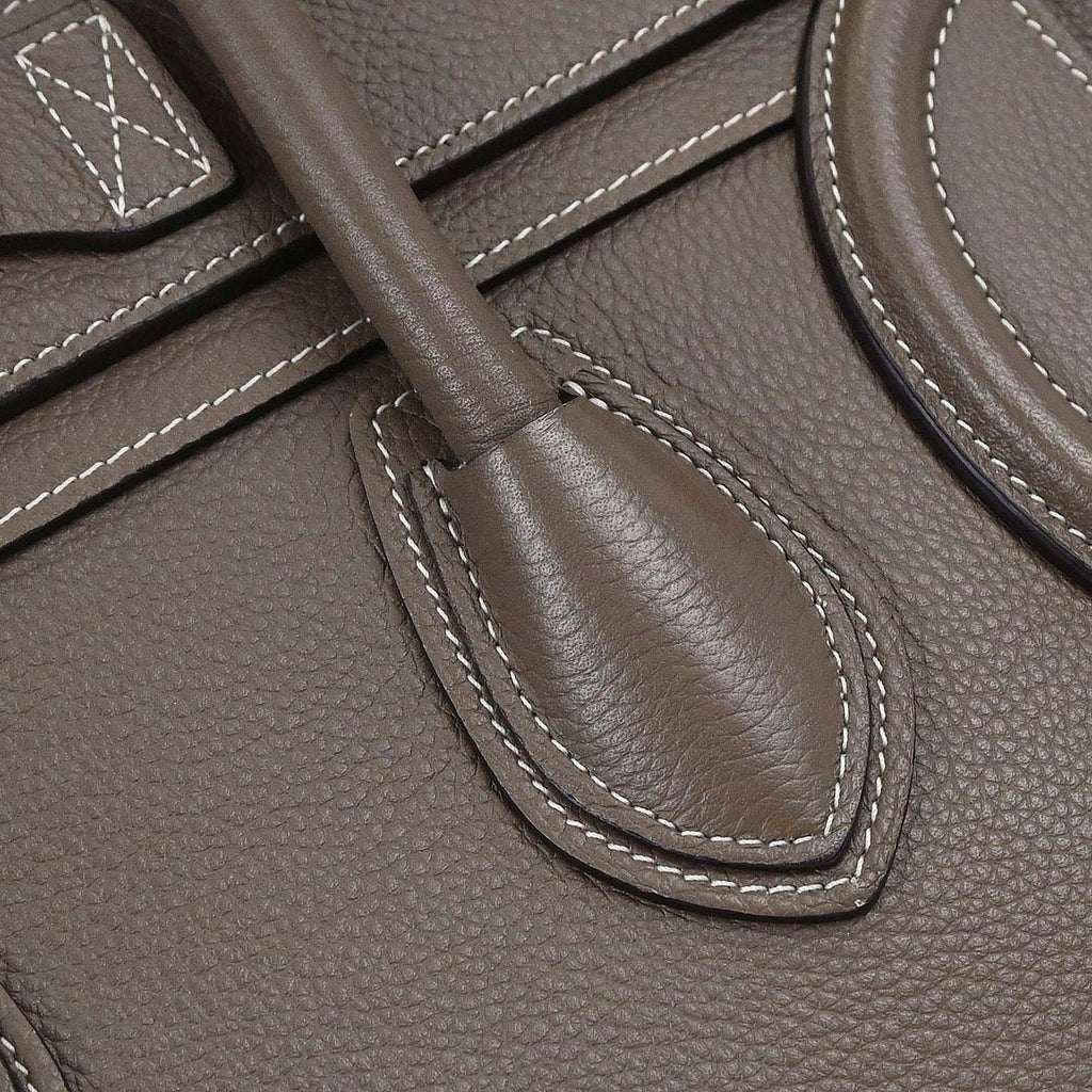 Celine Brown Luggage Micro Tote Handbag
