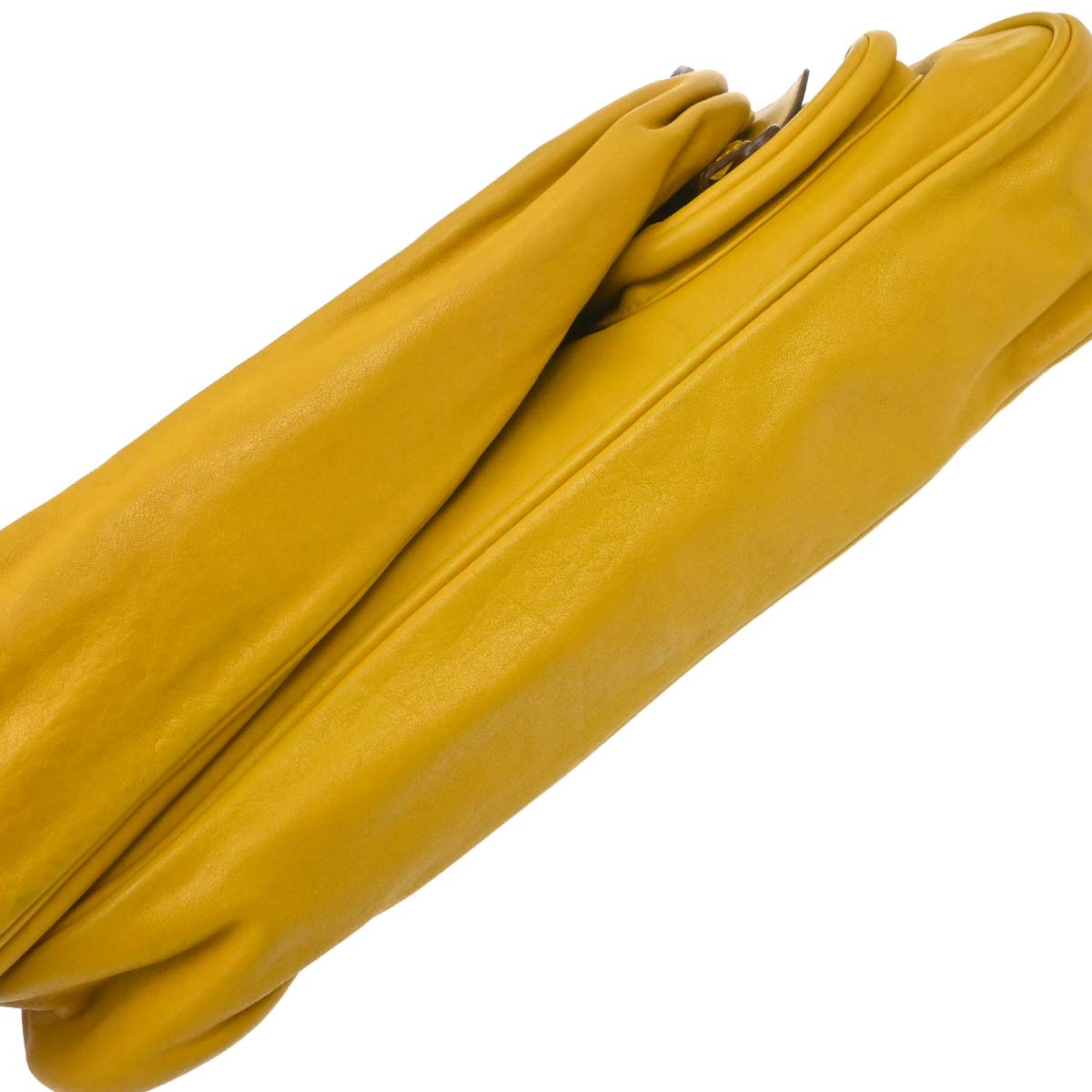 Christian Dior Yellow Gaucho Shoulder Bag