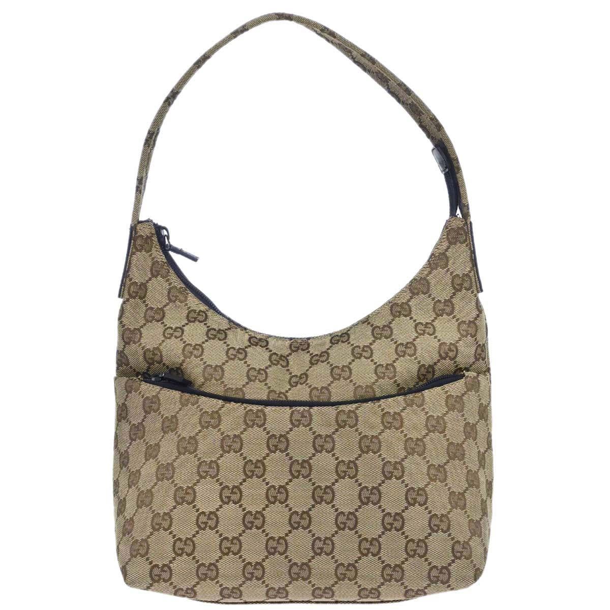 Gucci Beige Canvas GG Hobo Handbag