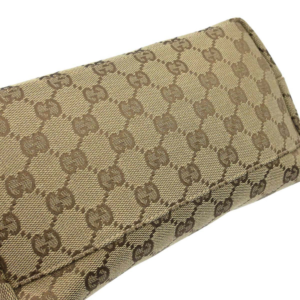 Gucci Beige Canvas GG Hobo Handbag