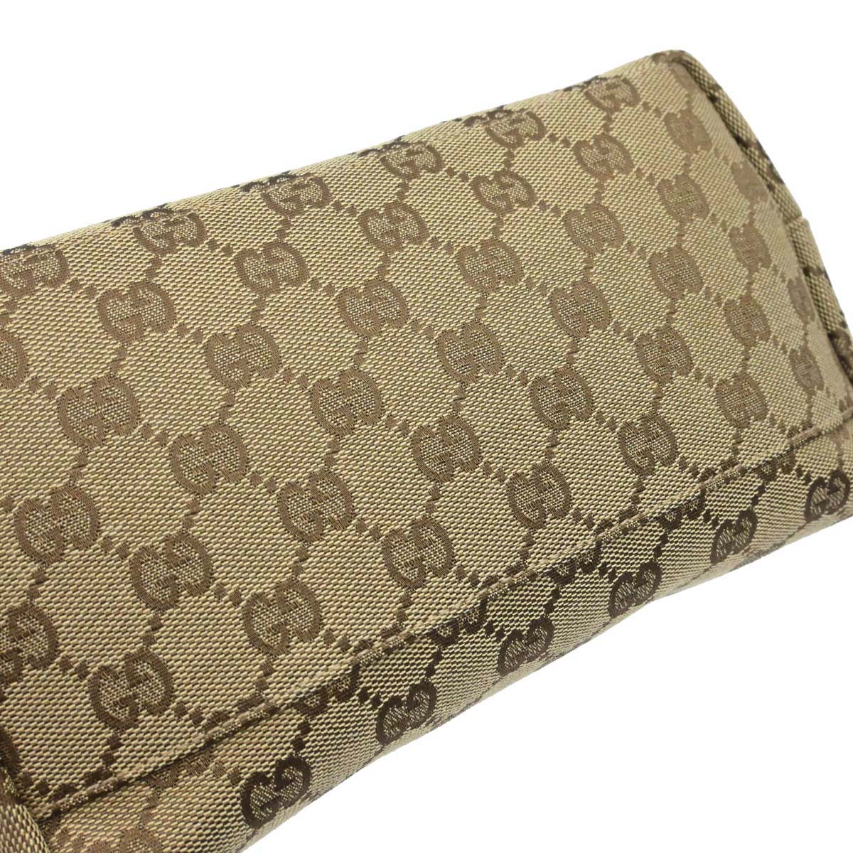 Gucci Beige Canvas GG Hobo Handbag