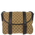 Gucci Beige Canvas GG Shoulder Bag