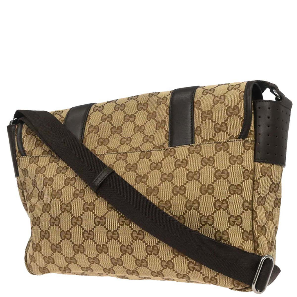 Gucci Beige Canvas GG Shoulder Bag