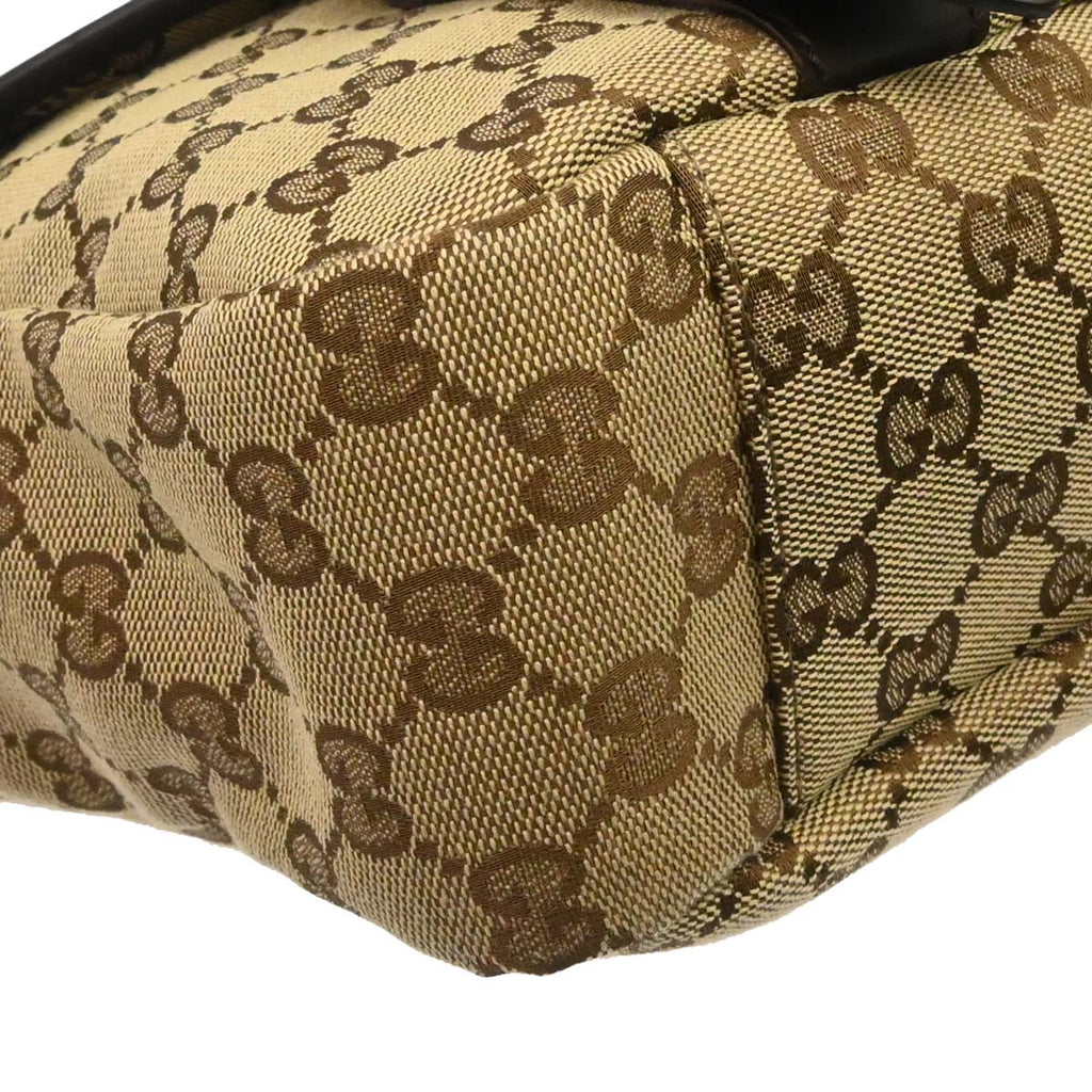 Gucci Beige Canvas GG Shoulder Bag