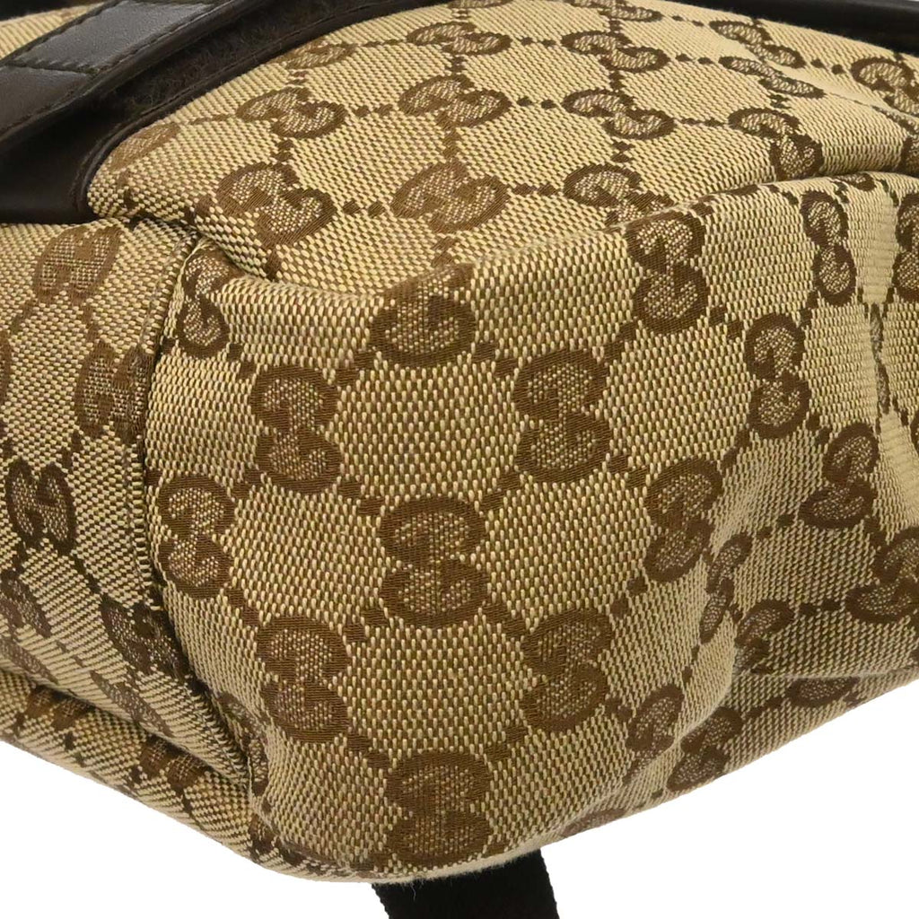 Gucci Beige Canvas GG Shoulder Bag