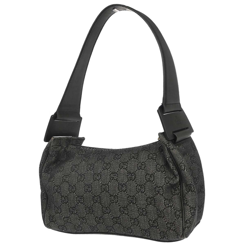 Gucci Black Canvas GG Handbag