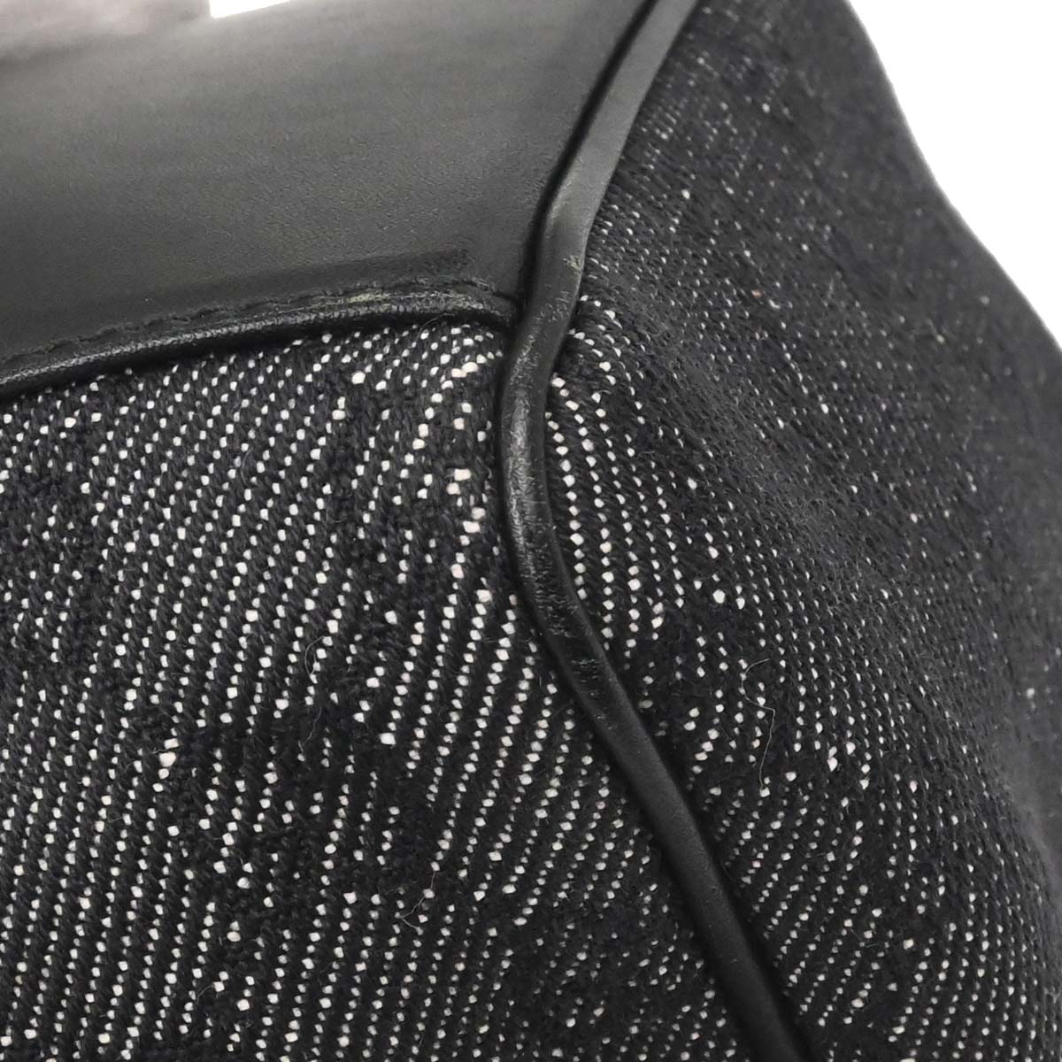 Gucci Black Canvas GG Handbag