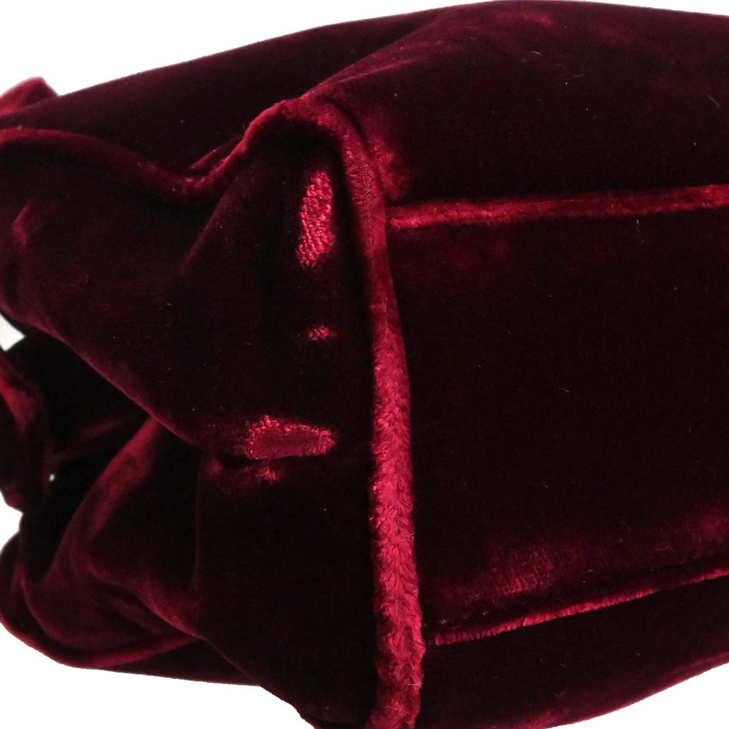 Prada Bordeaux Velvet Shoulder Bag