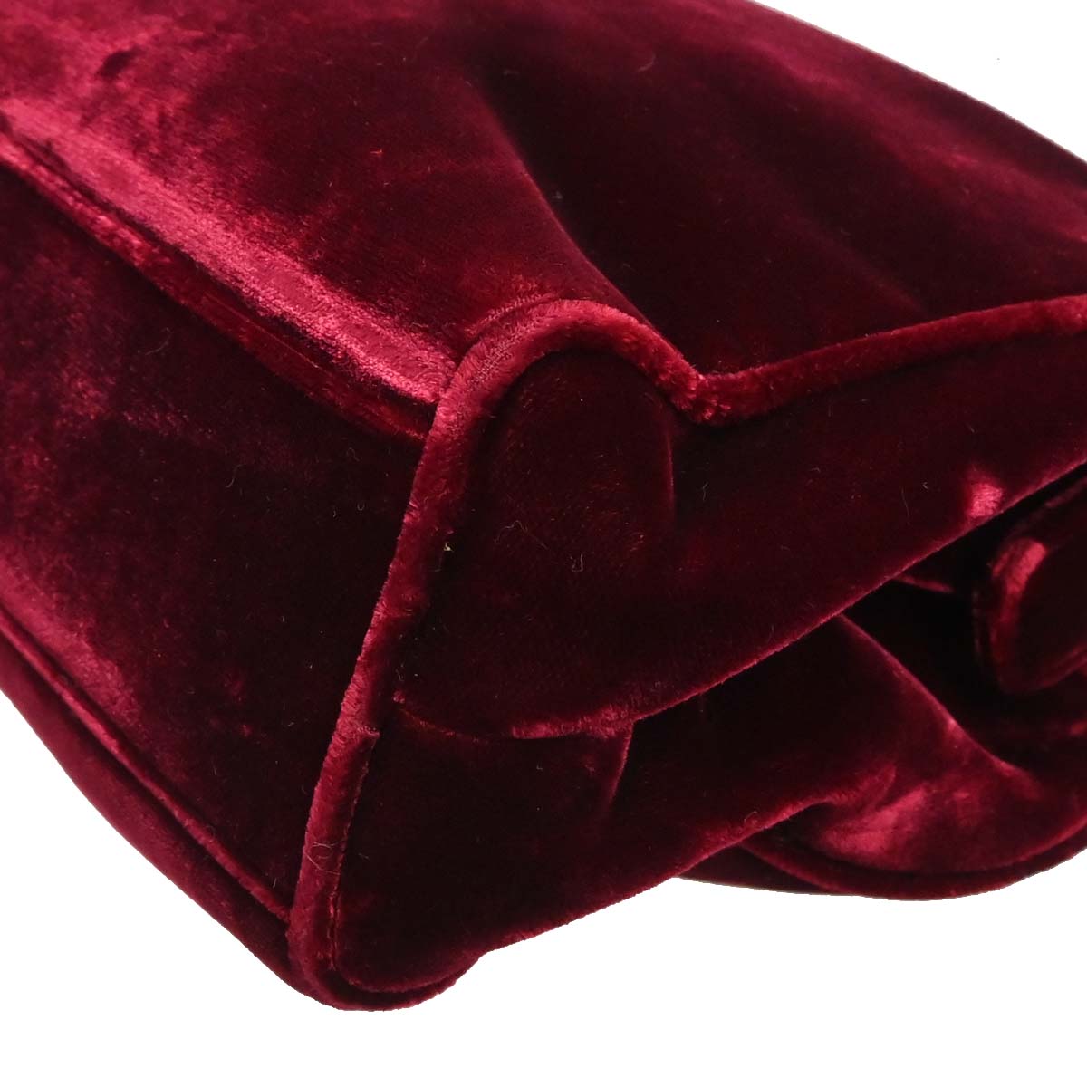 Prada Bordeaux Velvet Shoulder Bag
