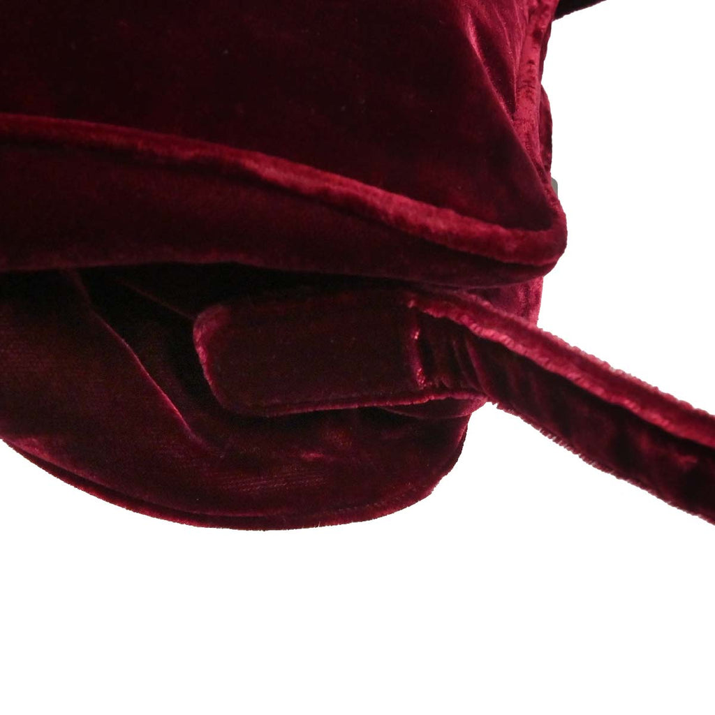 Prada Bordeaux Velvet Shoulder Bag