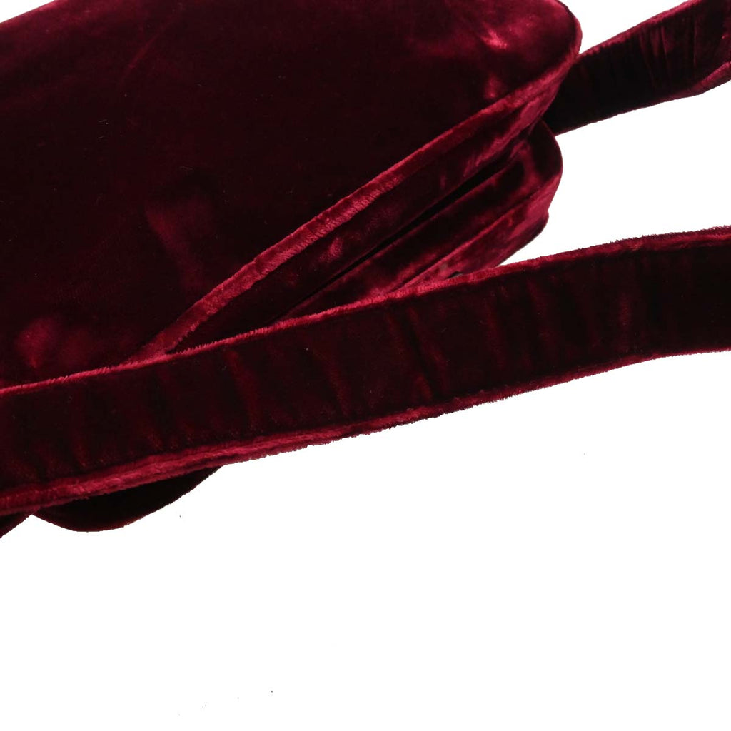 Prada Bordeaux Velvet Shoulder Bag