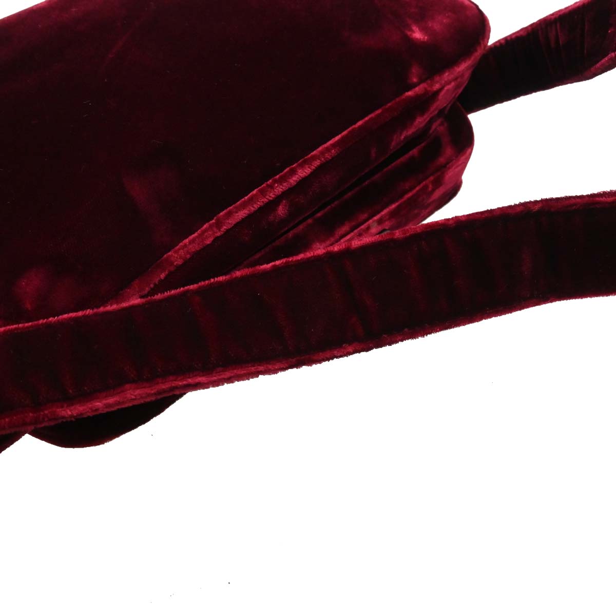 Prada Bordeaux Velvet Shoulder Bag