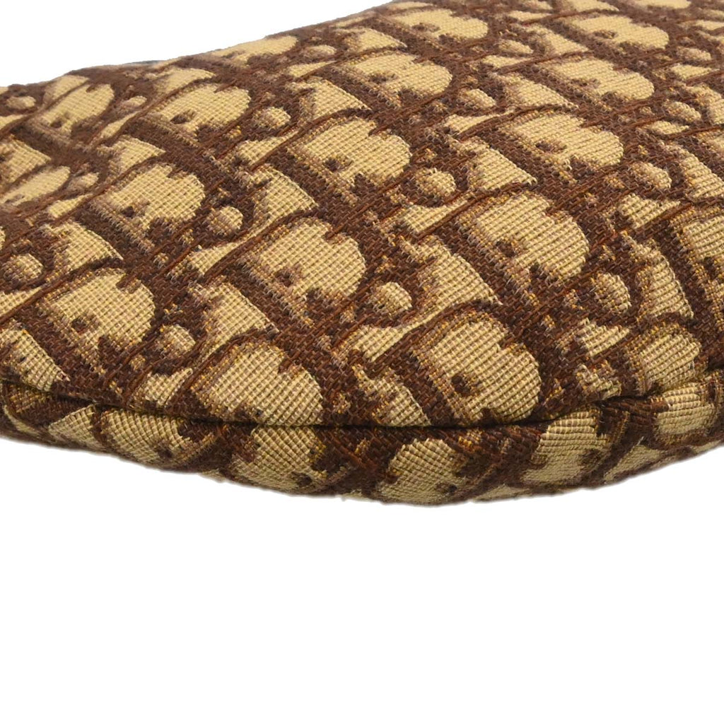 Christian Dior Brown Canvas Trotter Handbag