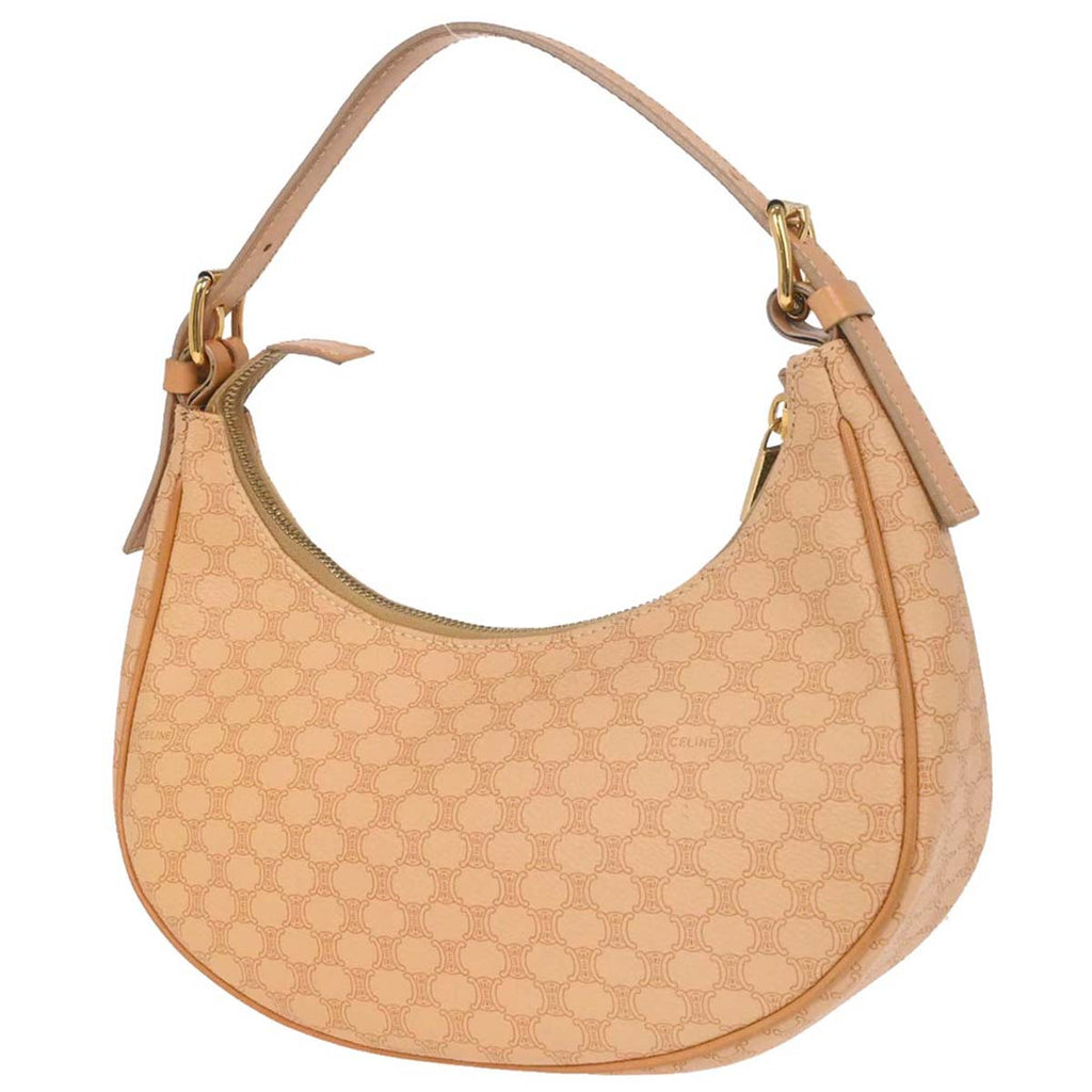 Celine Beige PVC Macadam Hobo Handbag