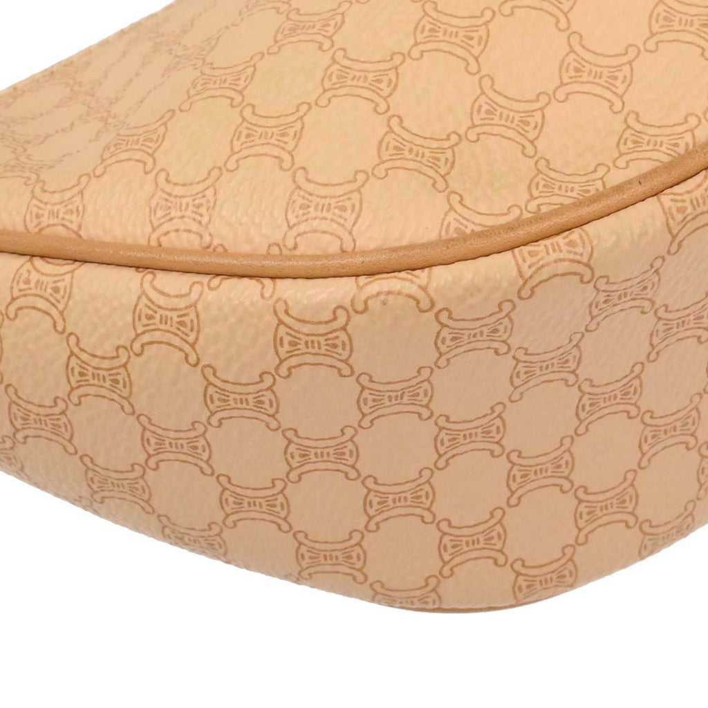 Celine Beige PVC Macadam Hobo Handbag