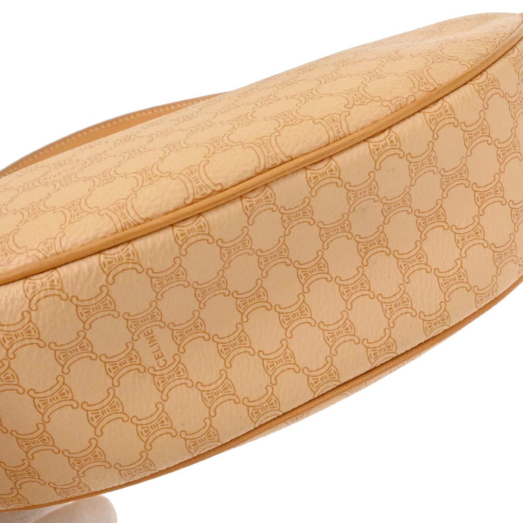 Celine Beige PVC Macadam Hobo Handbag