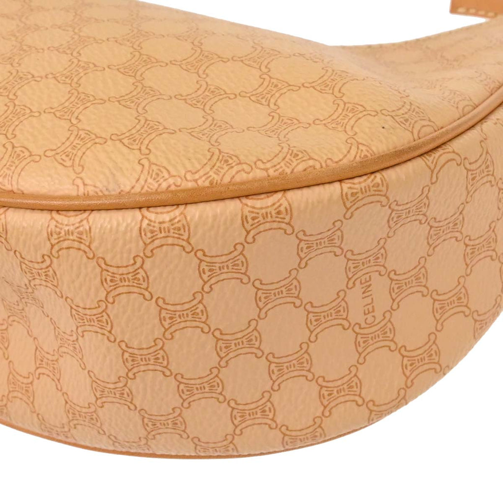 Celine Beige PVC Macadam Hobo Handbag