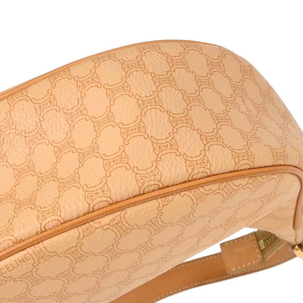 Celine Beige PVC Macadam Hobo Handbag