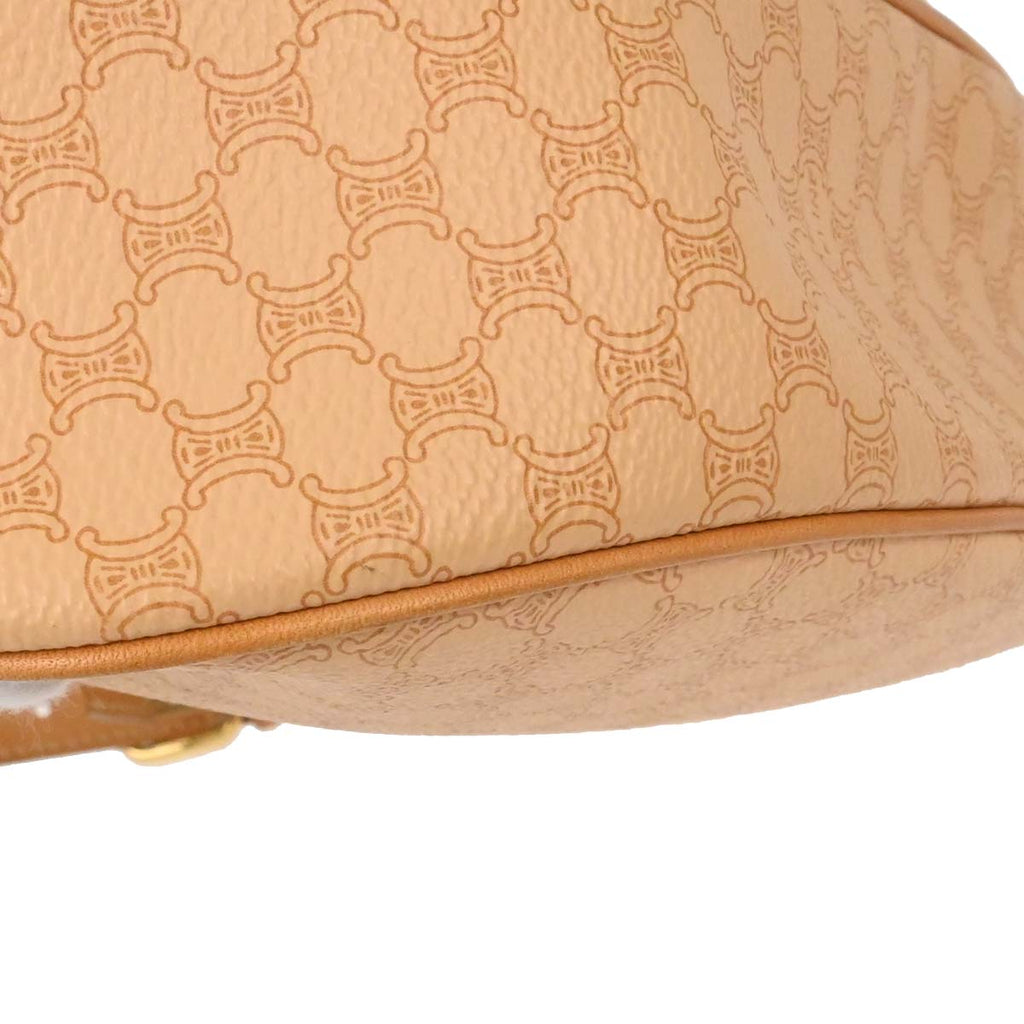 Celine Beige PVC Macadam Hobo Handbag