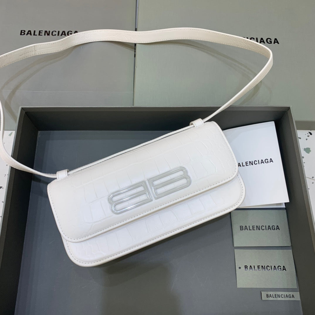 Gossip Small Shoulder Bag White, For Women,  Bags 9.1in/23cm