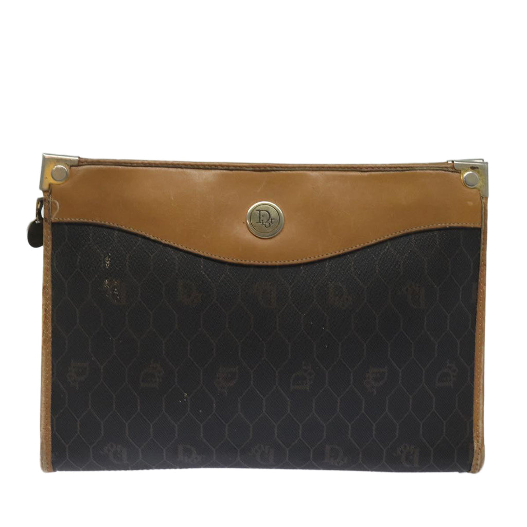 Dior Honeycomb  Canvas Clutch Bag