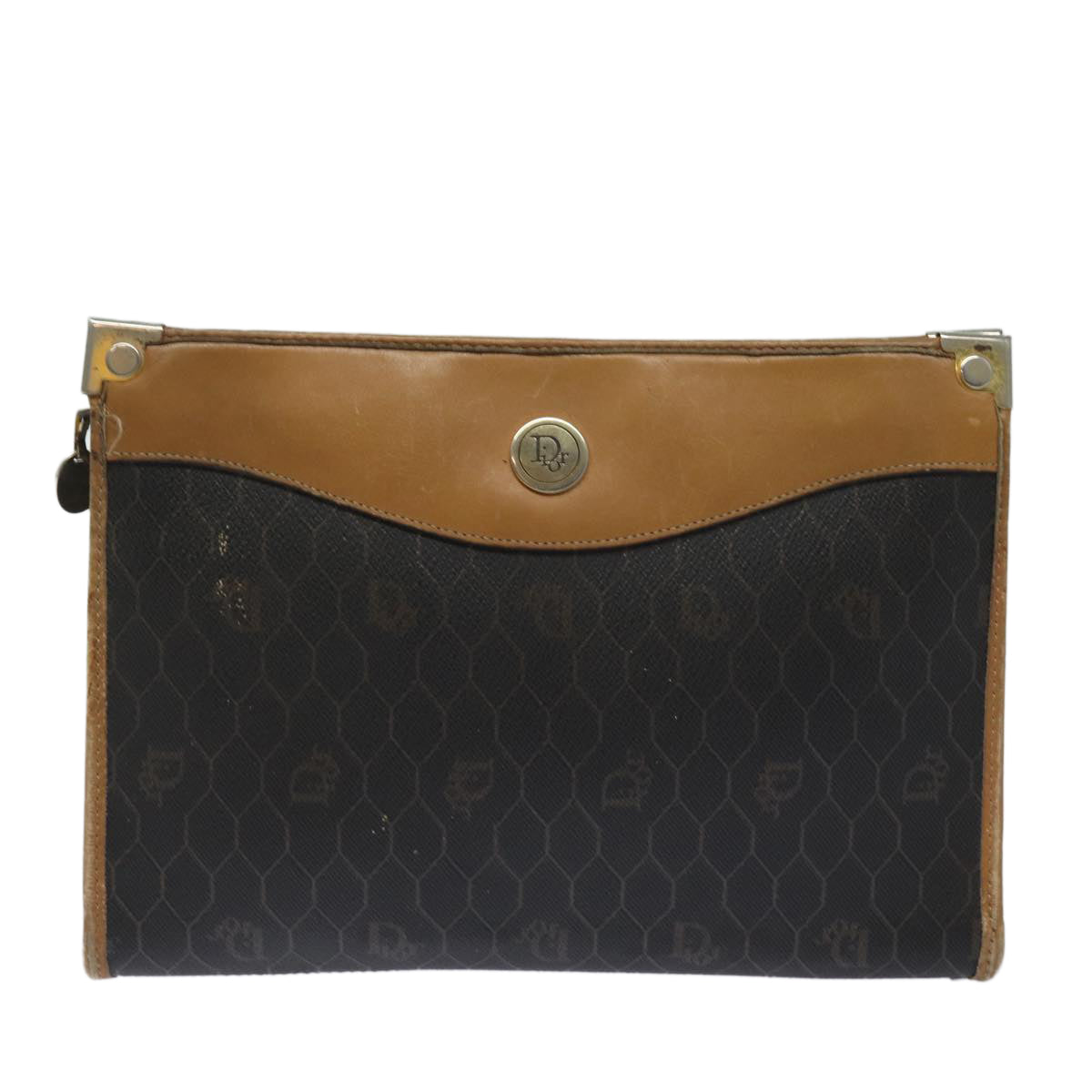Dior Honeycomb  Canvas Clutch Bag