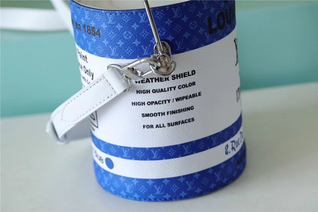 Louis Vuitton Paint Can Coated Canvas By Virgil AblohÃƒÂ¢Ã¢â€šÂ¬Ã¢â€žÂ¢s Lagoon For Women, WomenÃƒÂ¢Ã¢â€šÂ¬Ã¢â€žÂ¢s Bags, Shoulder And Crossbody Bags 6.7in/17cm Louis Vuitton M81597