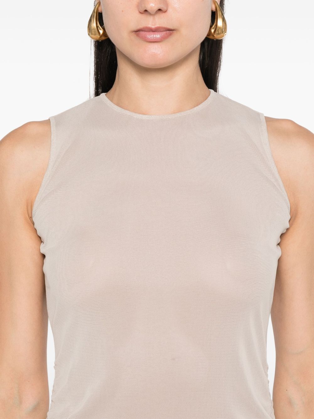 Saint Laurent Women's Short Dress With Ruffles