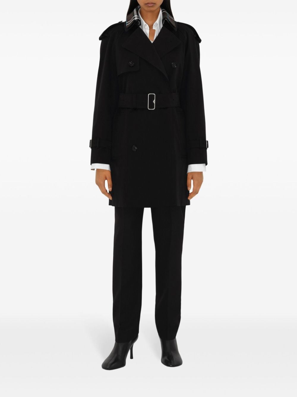 Burberry Women's Detachable-Collar Trench Coat