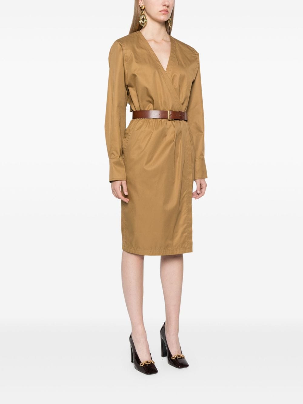 Saint Laurent Women's Belted Dress